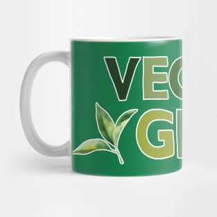 Vegan Girl  - Veganism Typography Design Mug